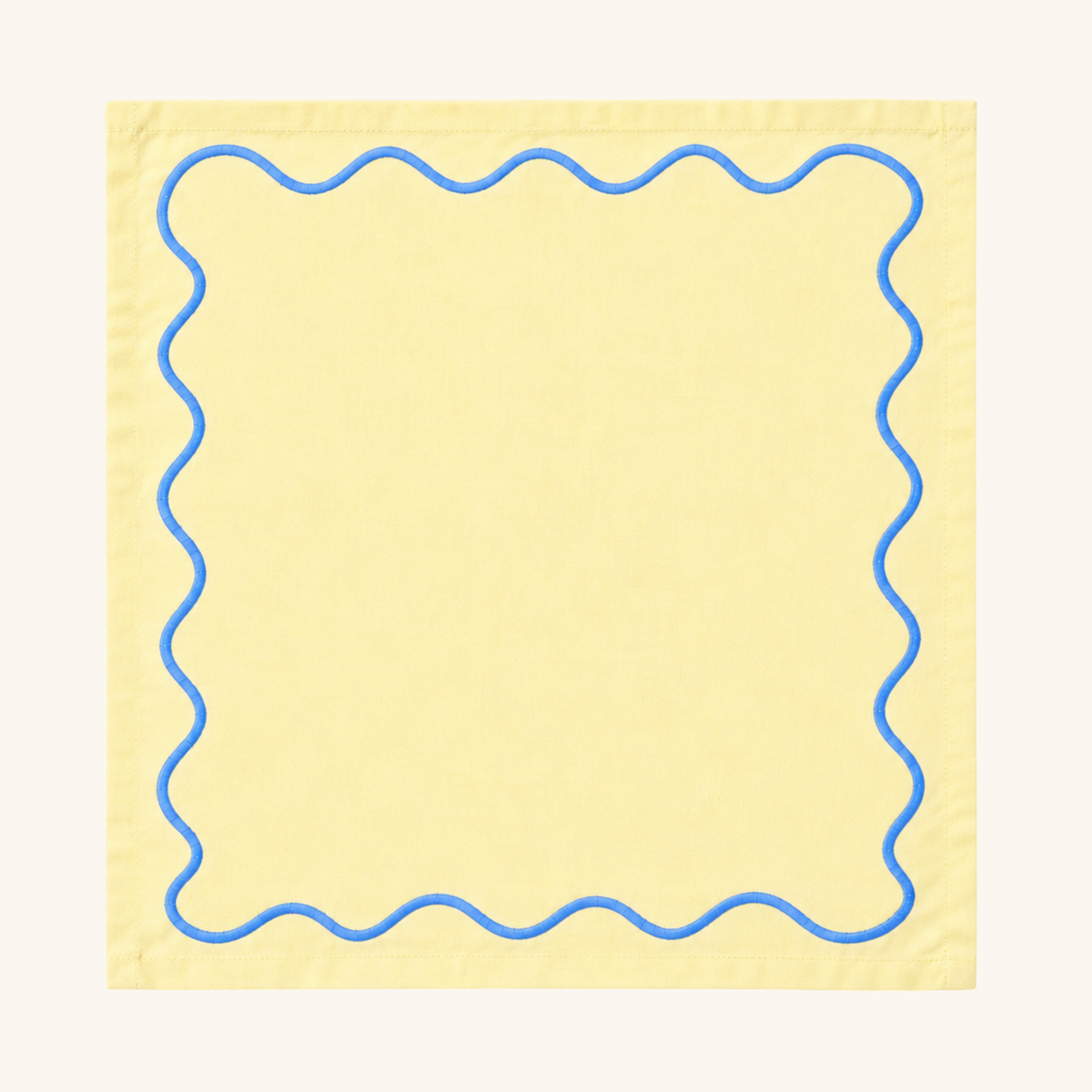 Limoncello Blue Wavy Napkins: Set of 4