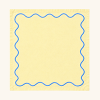 Limoncello Blue Wavy Napkins: Set of 4