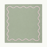 Amalfi Garden Wavy Napkins: Set of 4