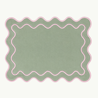 Amalfi Garden Wavy Placemats: Set of 4
