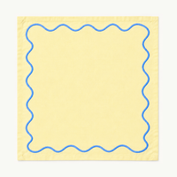 Limoncello Blue Wavy Napkins: Set of 4