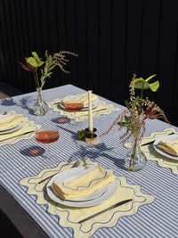 Limoncello Blue Wavy Napkins: Set of 4