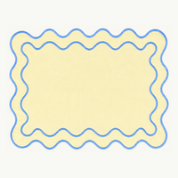 Limoncello Blue Wavy Placemats: Set of 4